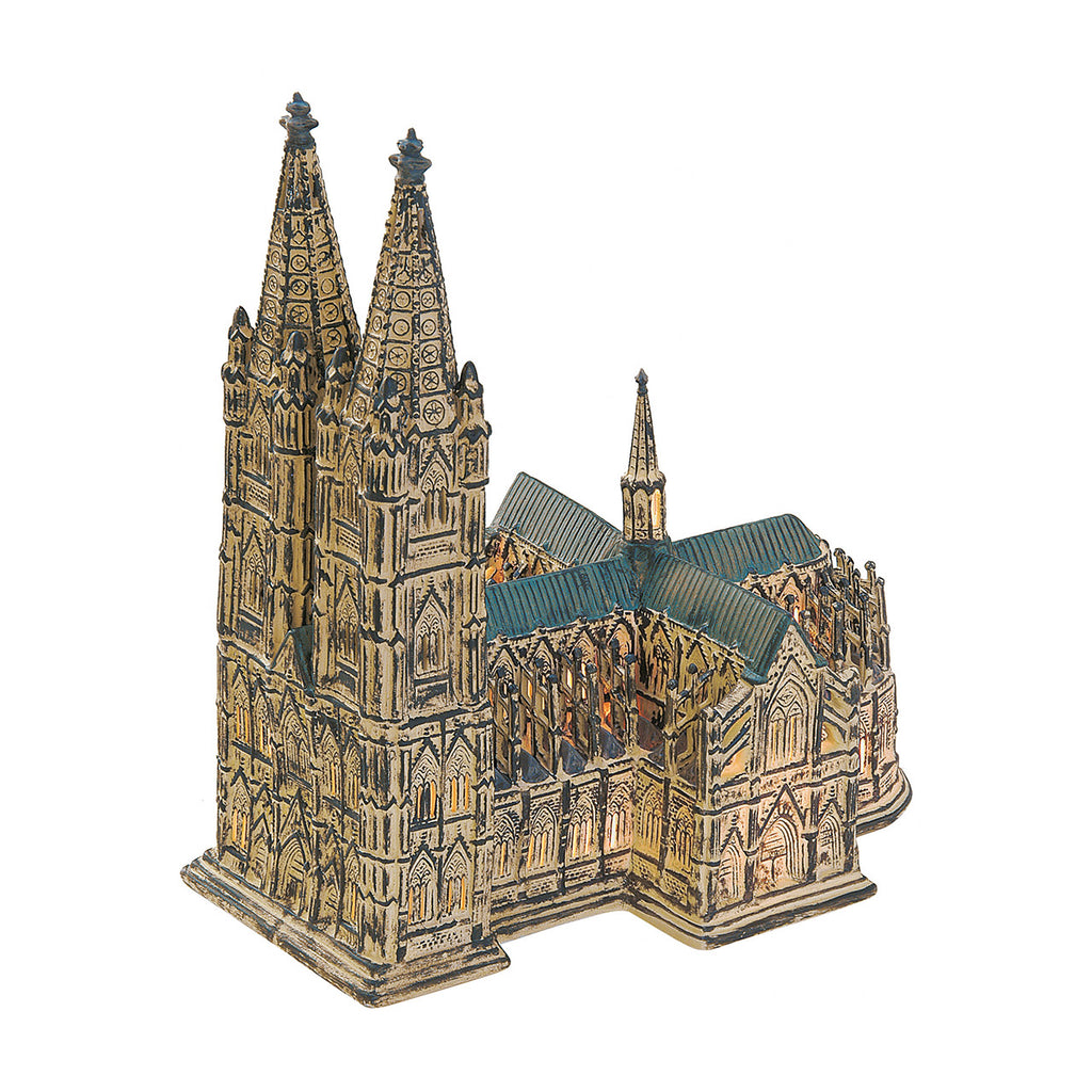 Porcelanowa katedra świąteczna 29 cm