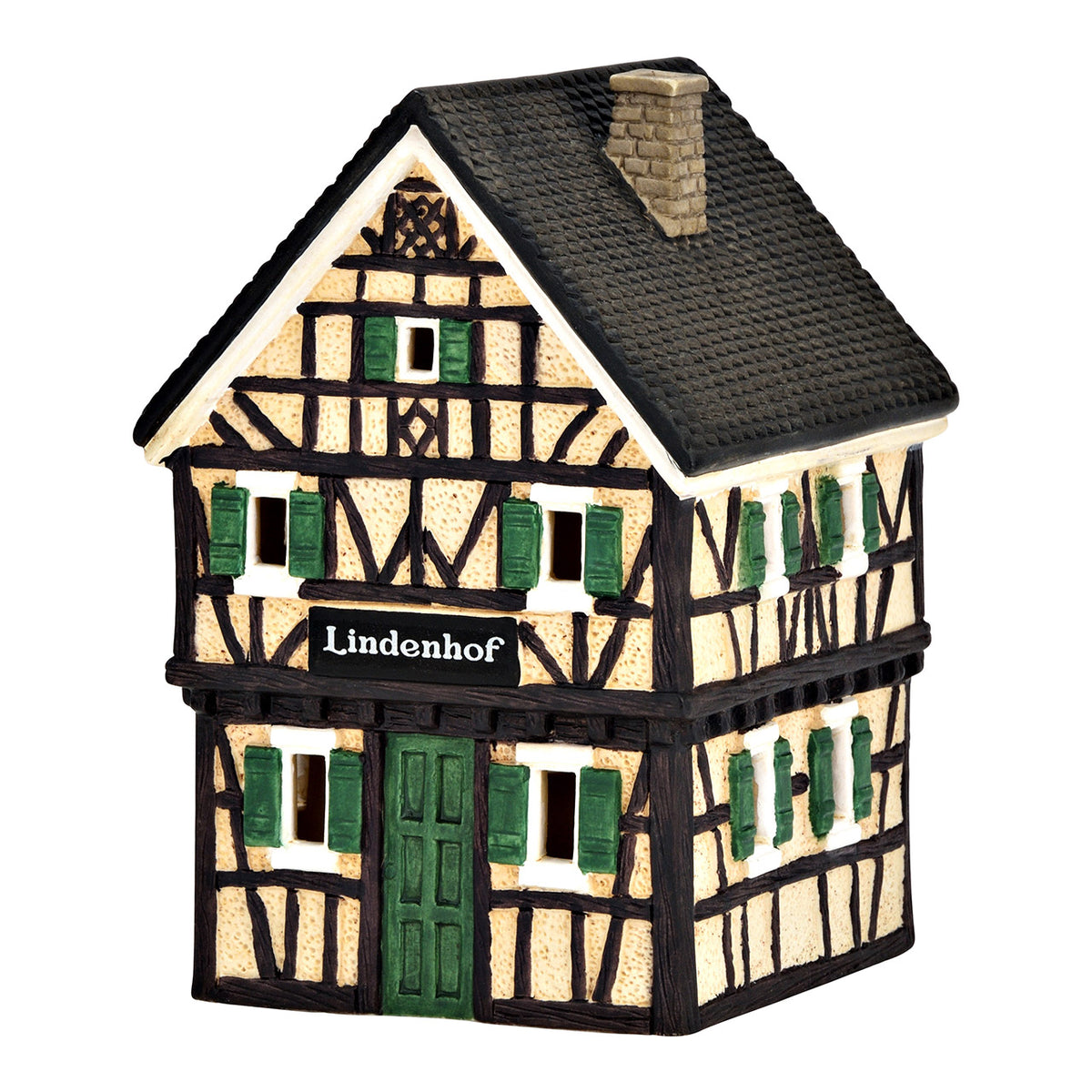 Porcelanowy domek świąteczny – kamienica 17 cm