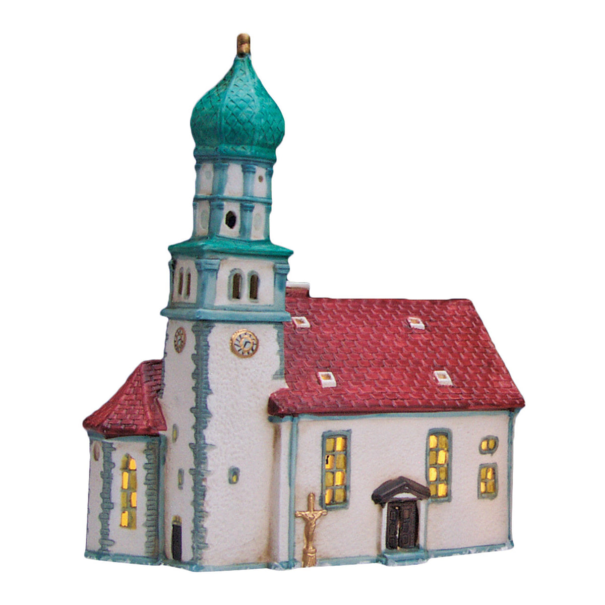 Porcelanowy kościół świąteczny 24 cm