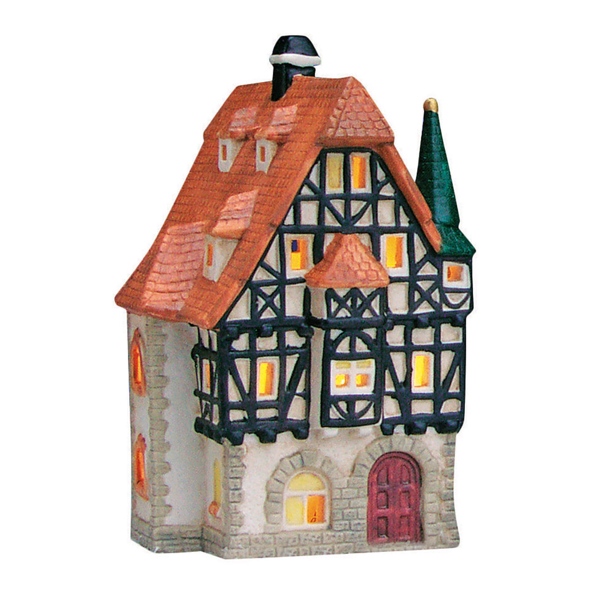 Porcelanowy domek świąteczny – apteka 19 cm