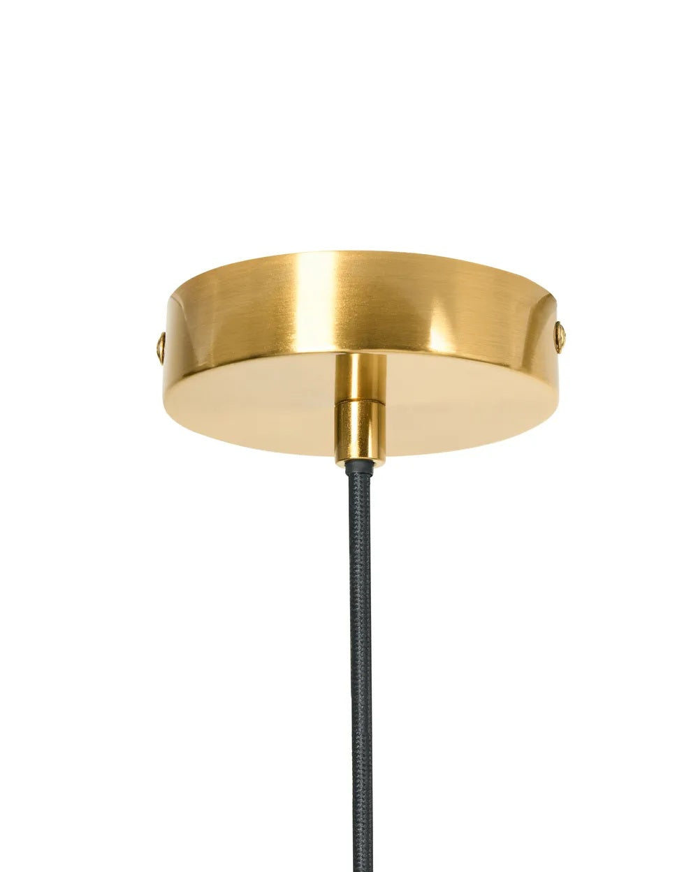 Beżowa lampa wisząca z lnianym abażurem 61 cm