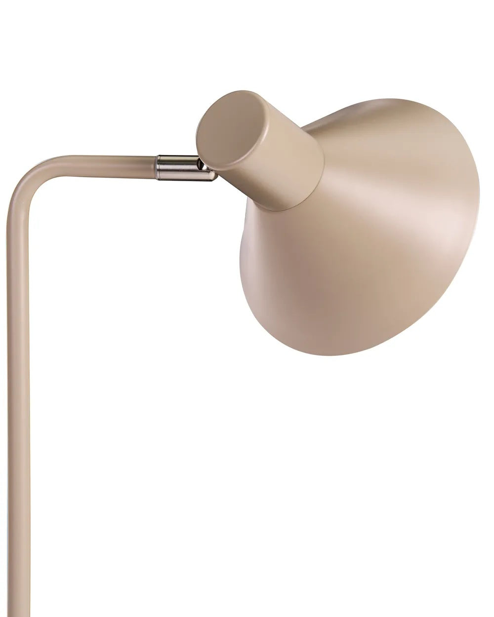 Beżowa metalowa lampa podłogowa z regulowanym kloszem 154 cm