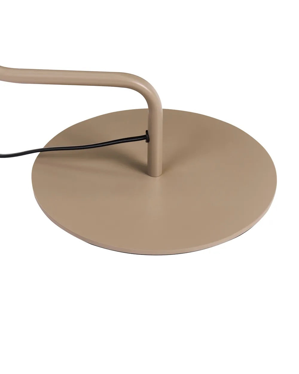 Beżowa metalowa lampa podłogowa z regulowanym kloszem 154 cm