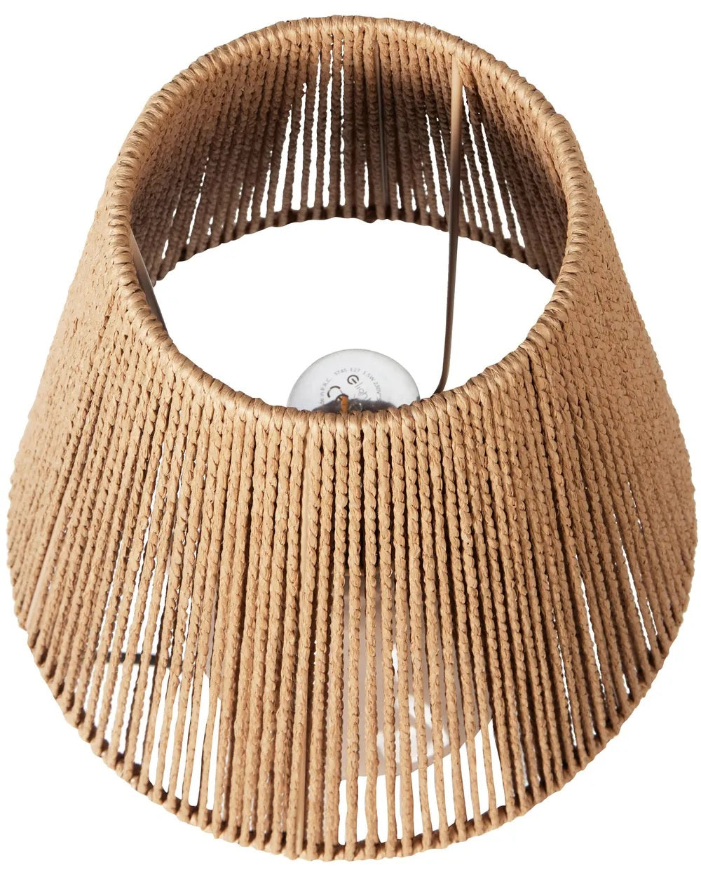 Beżowoszara lampa stołowa z ceramiczną podstawą 51 cm