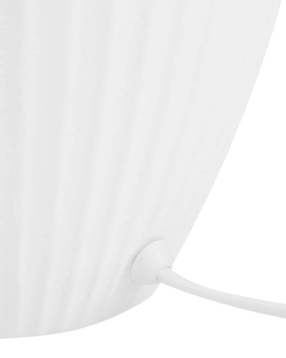 Biała lampa stołowa z ceramiczną podstawą 52 cm