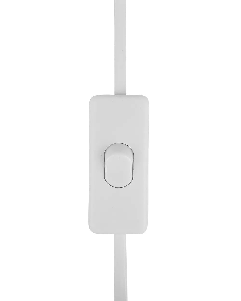 Biała lampa stołowa z ceramiczną podstawą 52 cm