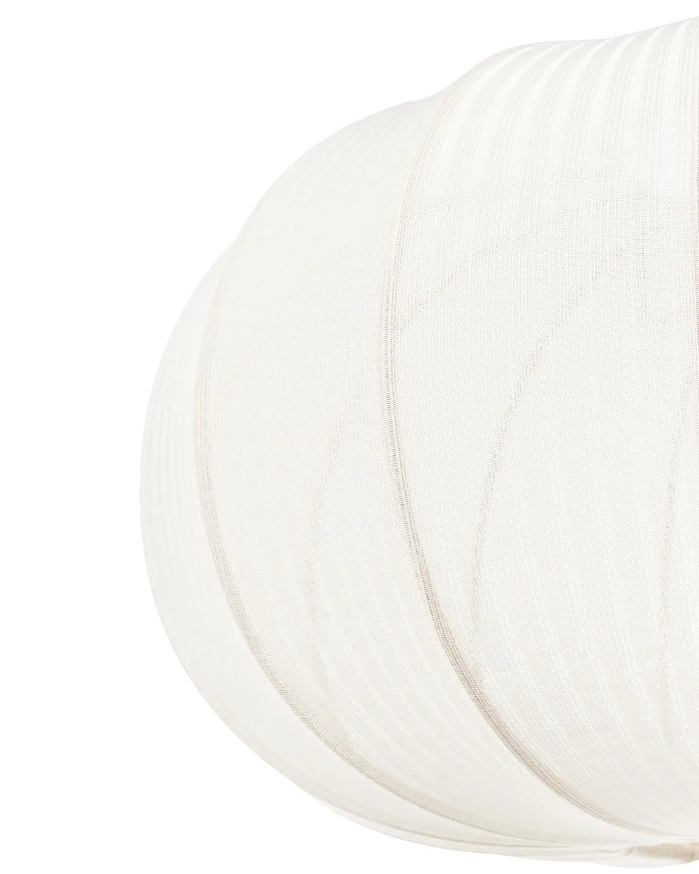 Biała lampa wisząca z plisowanym kloszem z nylonu 36 cm