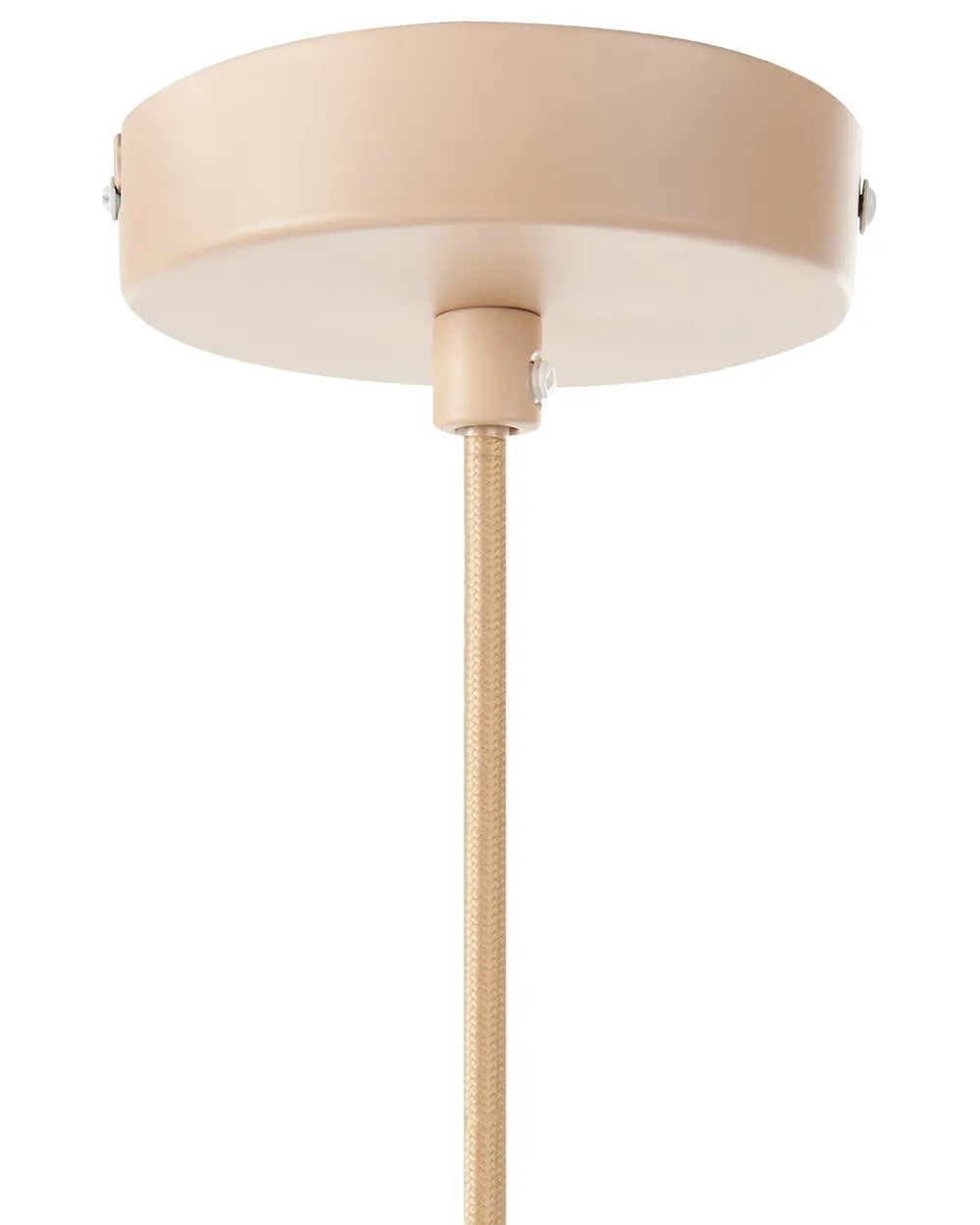 Biała lampa wisząca z plisowanym kloszem z nylonu 36 cm