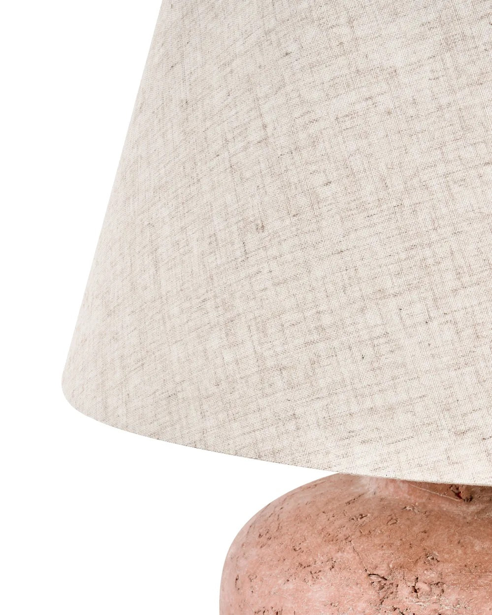 Brązowa lampa stołowa z ceramiczną podstawą 51 cm