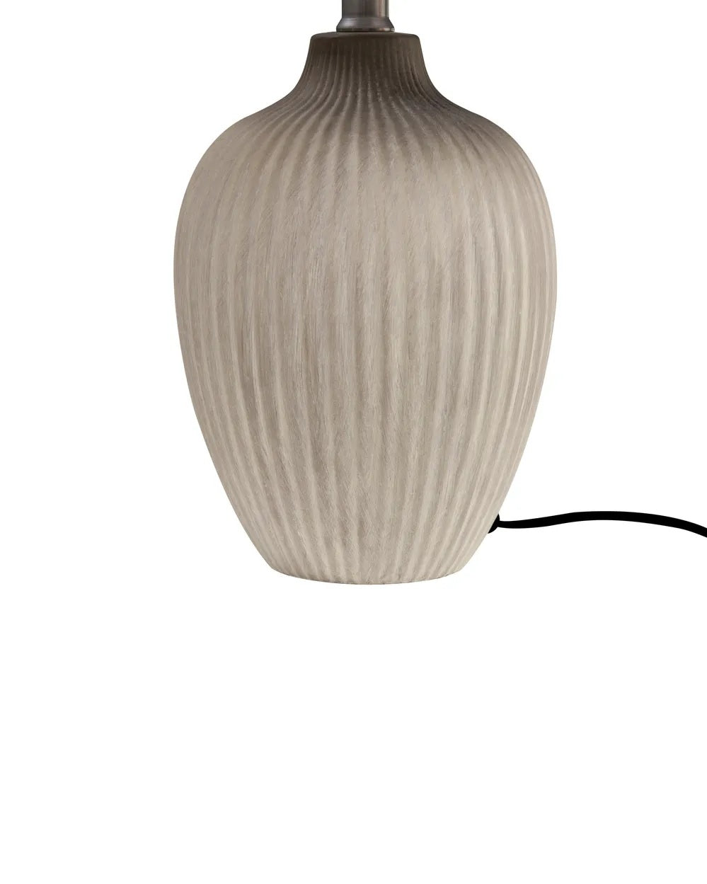 Brązowa lampa stołowa z ceramiczną podstawą 52 cm