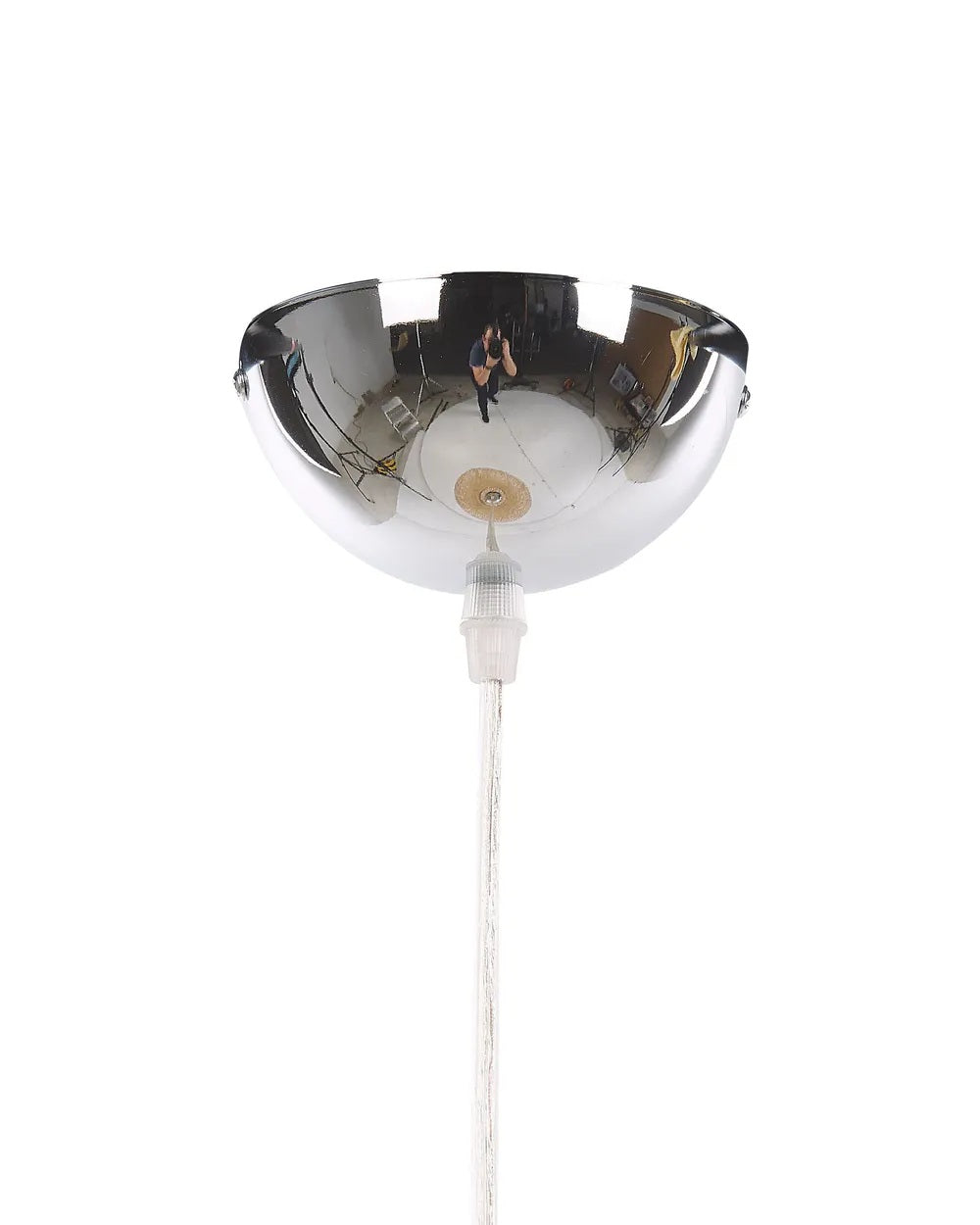 Duża lampa wisząca z bambusowym kloszem 63 cm