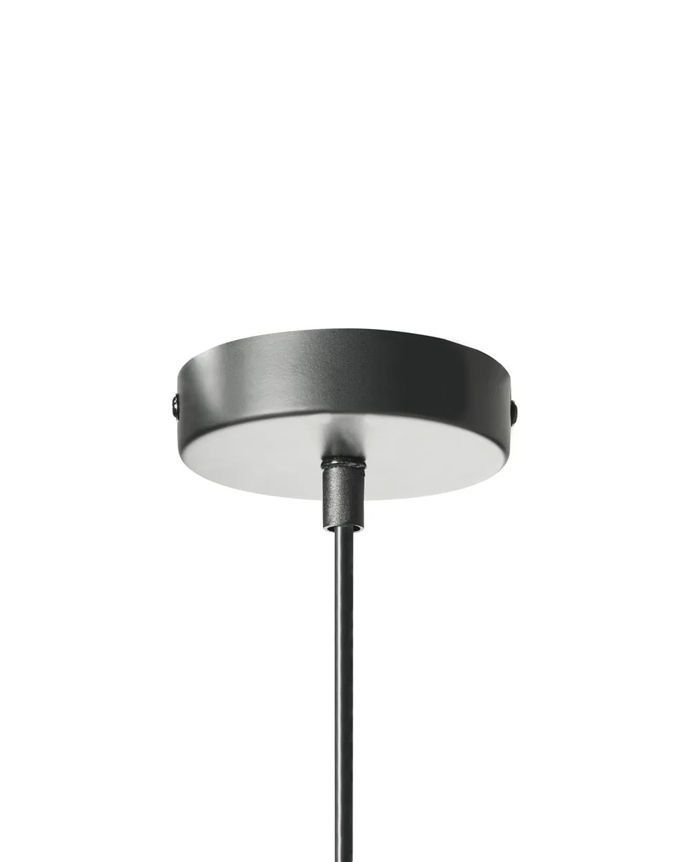 Jasnobeżowa lampa wisząca z lnianym kloszem 40 cm