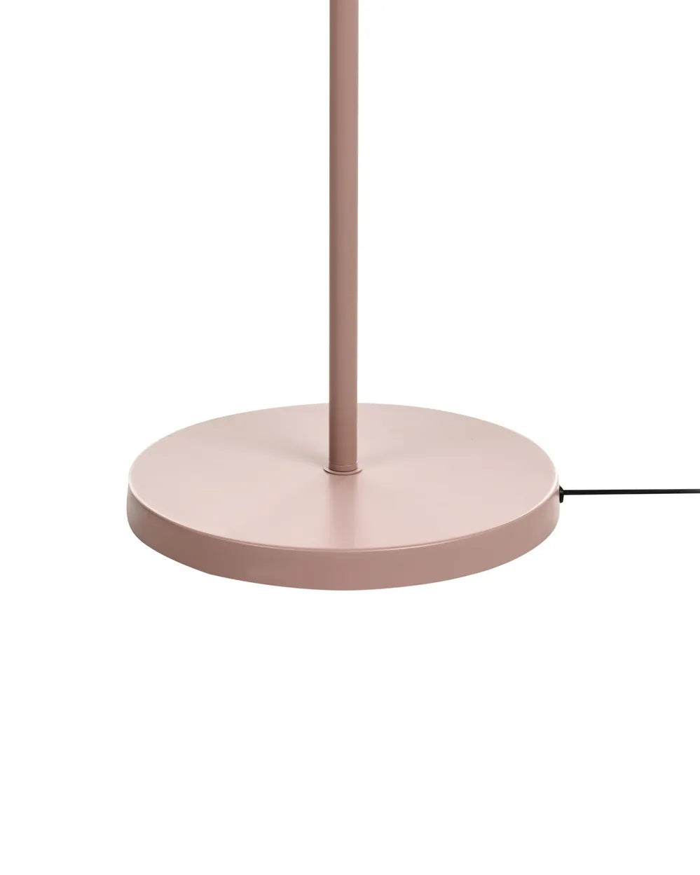 Jasnobrązowa lampa podłogowa z lnianym abażurem 155 cm