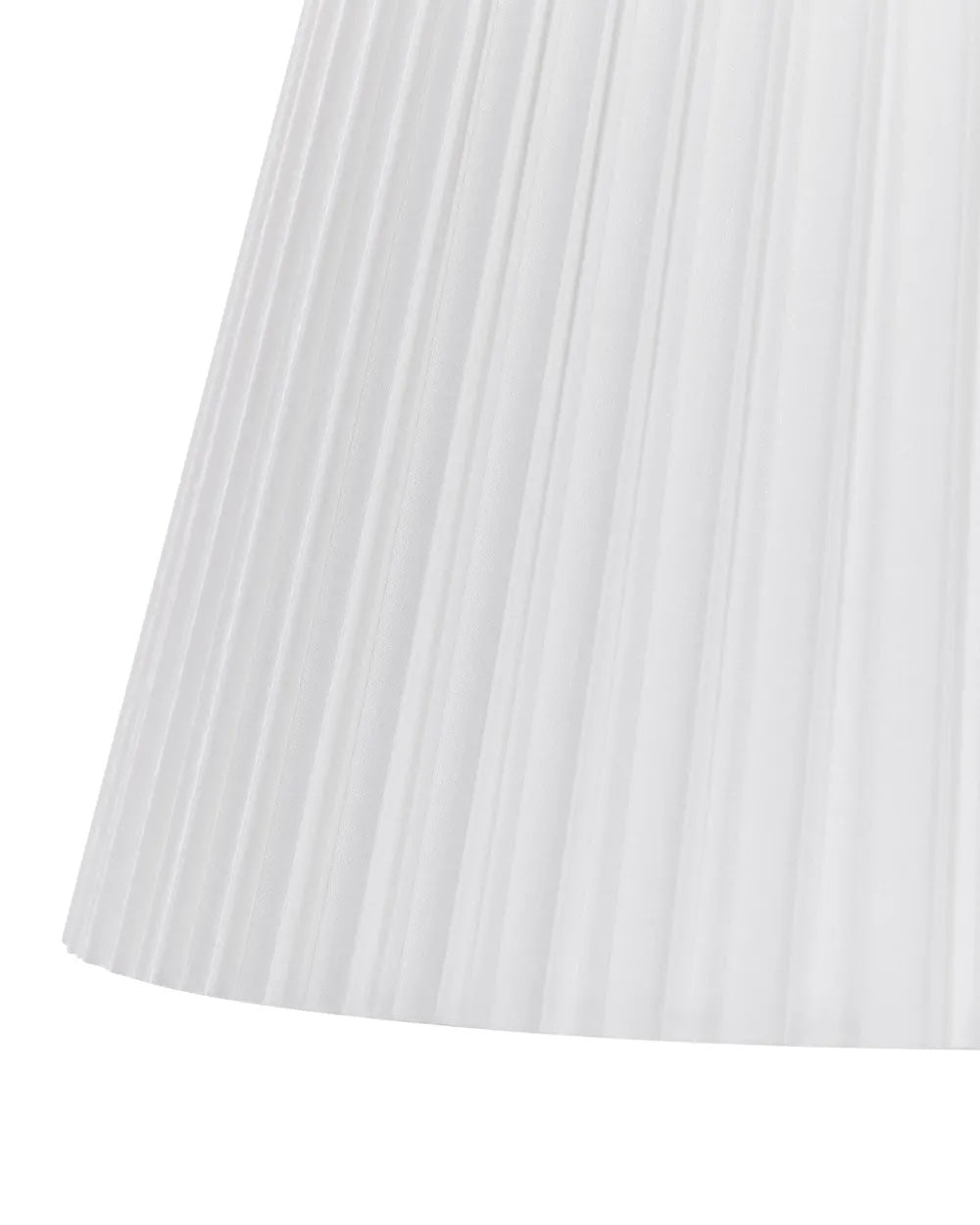 Mosiężna lampa podłogowa z białym abażurem 148 cm