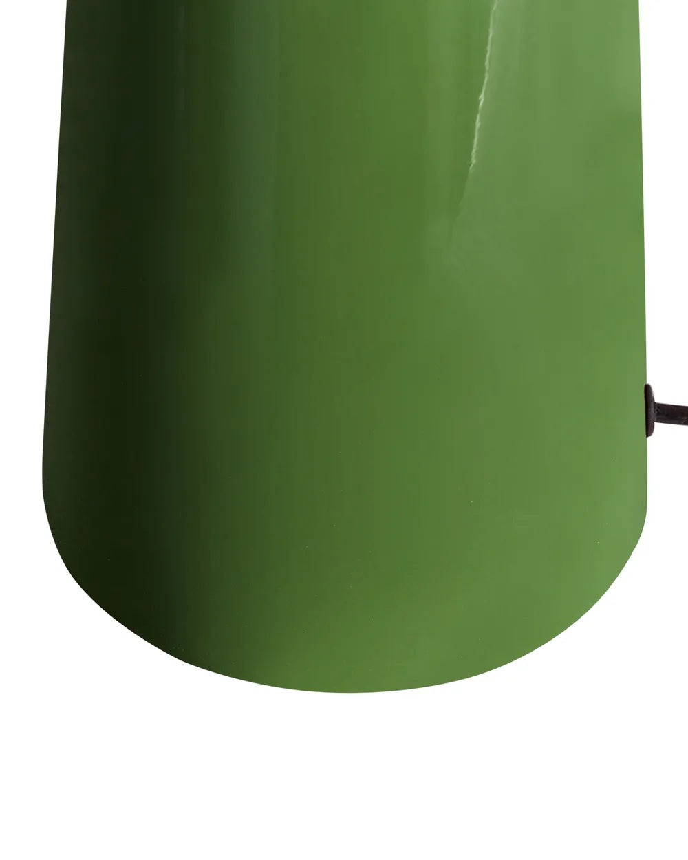 Oliwkowa lampa stołowa z abażurem z ekozamszu 62 cm