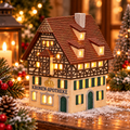 Porcelanowy domek świąteczny – apteka 17 cm