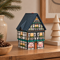 Porcelanowy domek świąteczny – sklep mięsny 19 cm