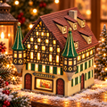 Porcelanowy domek świąteczny – bank 17 cm