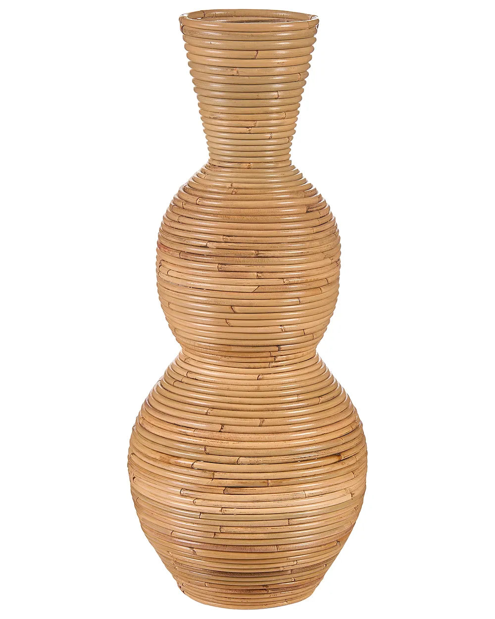 Duży wazon dekoracyjny z naturalnego rattanu 70 cm
