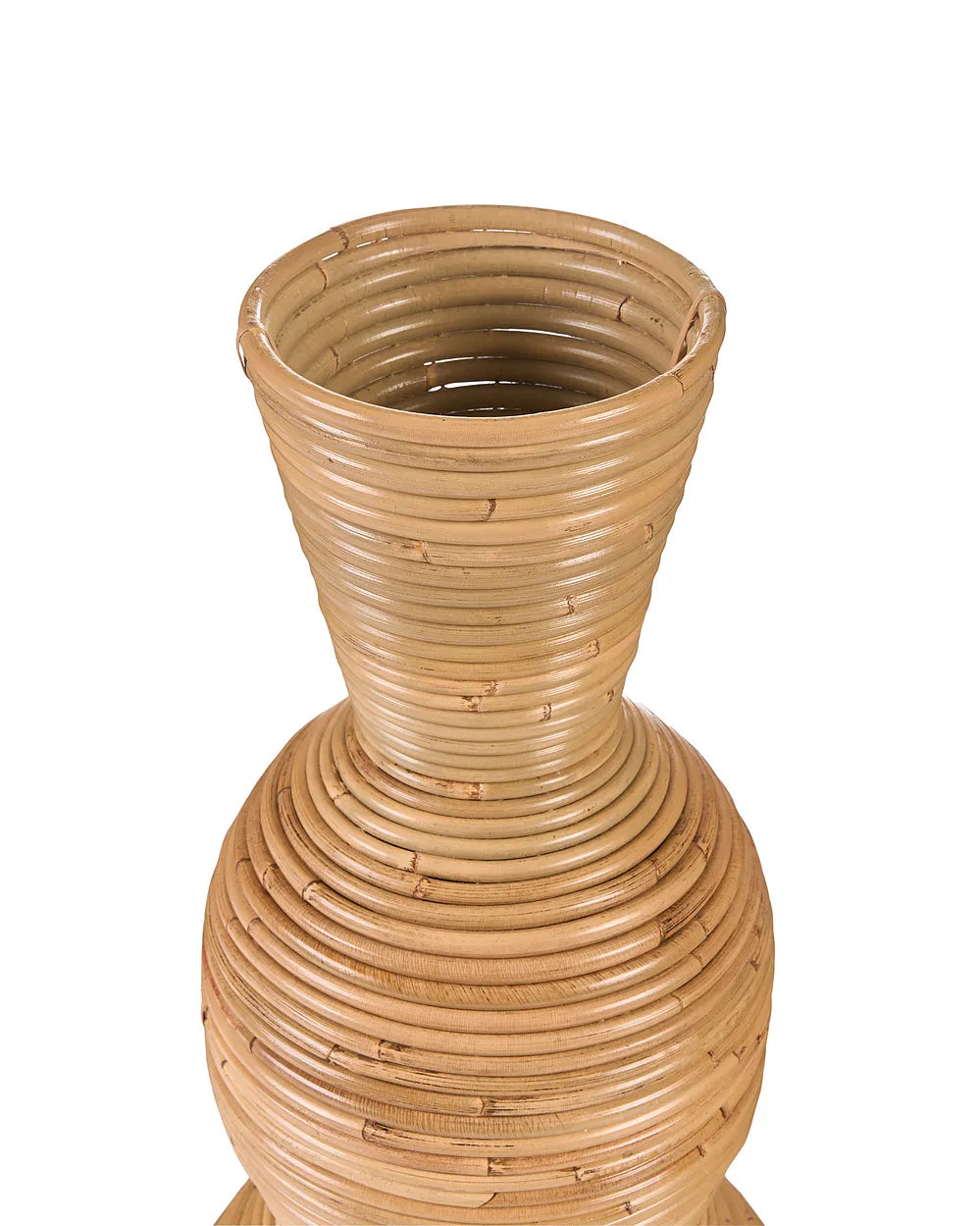 Duży wazon dekoracyjny z naturalnego rattanu 70 cm