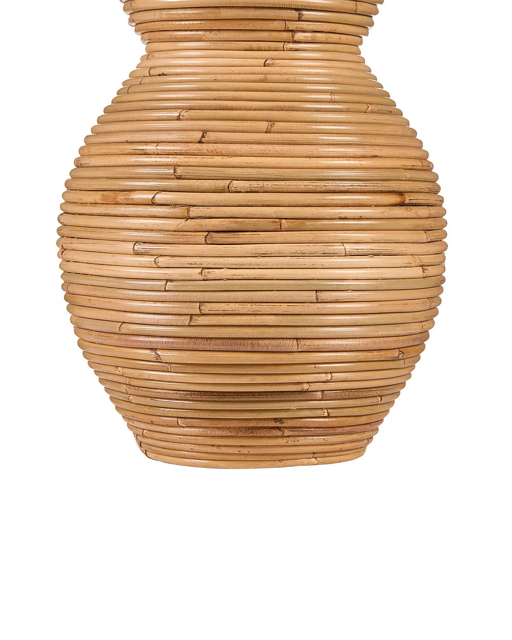 Duży wazon dekoracyjny z naturalnego rattanu 70 cm