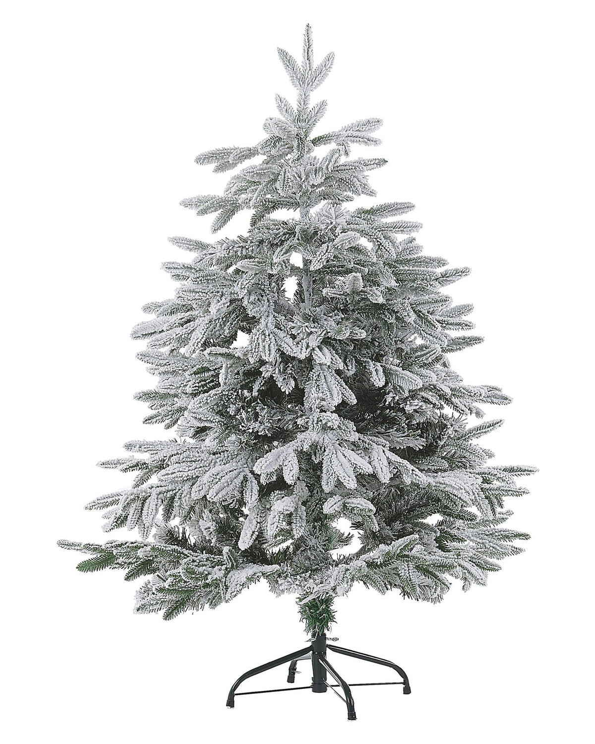 Ośnieżona sztuczna choinka 120 cm z metalowym stojakiem