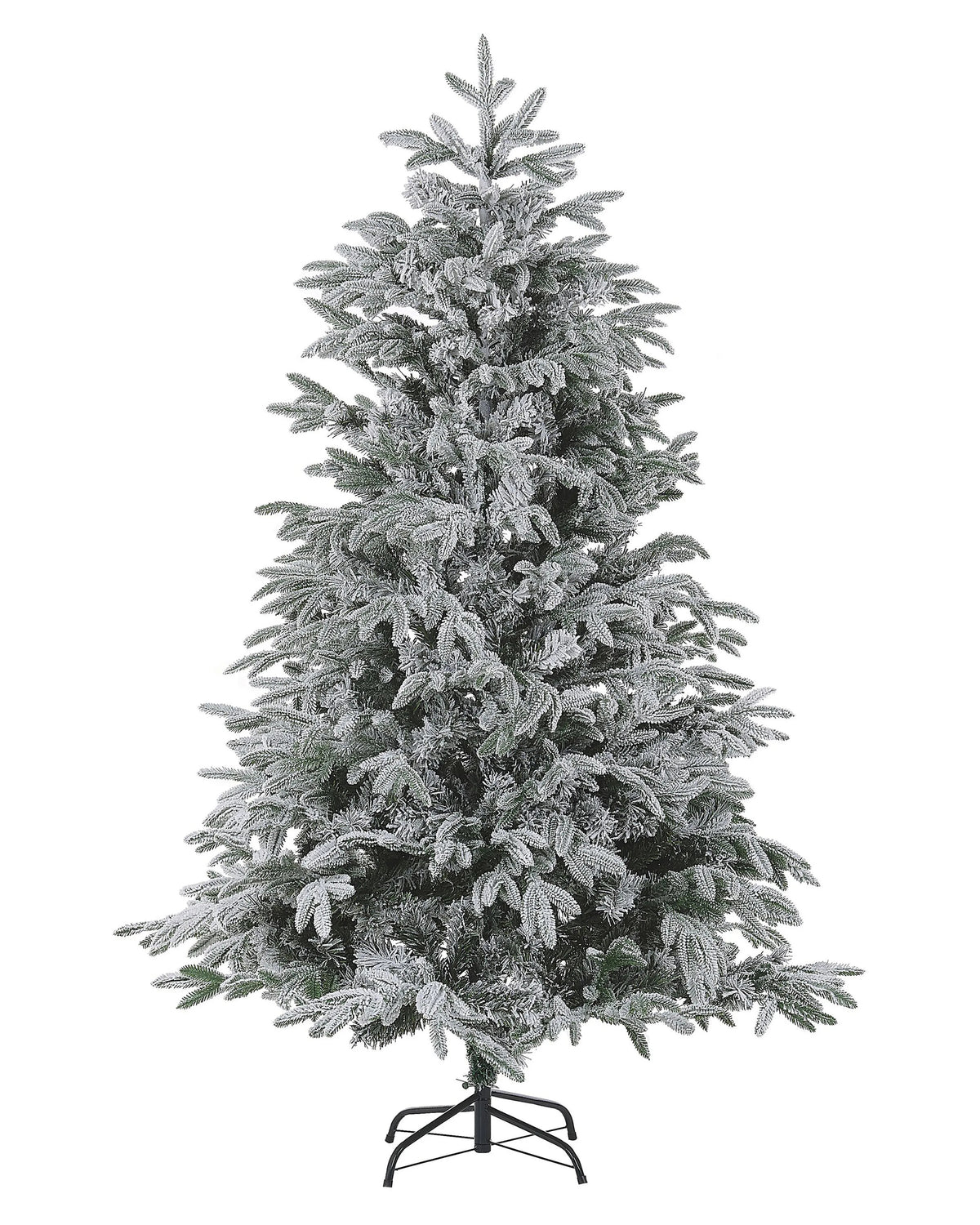 Ośnieżona sztuczna choinka 180 cm z metalowym stojakiem