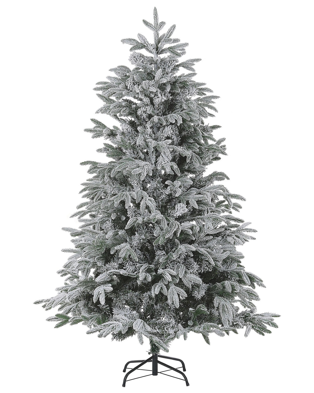 Ośnieżona sztuczna choinka 210 cm z metalowym stojakiem
