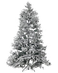 Ośnieżona sztuczna choinka 240 cm z metalowym stojakiem