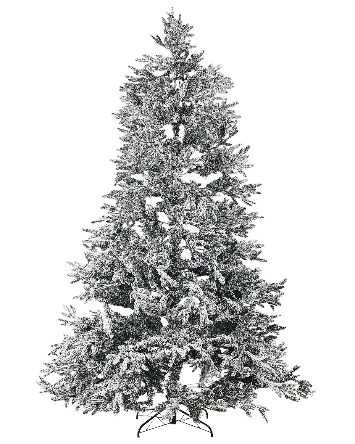 Ośnieżona sztuczna choinka 240 cm z metalowym stojakiem