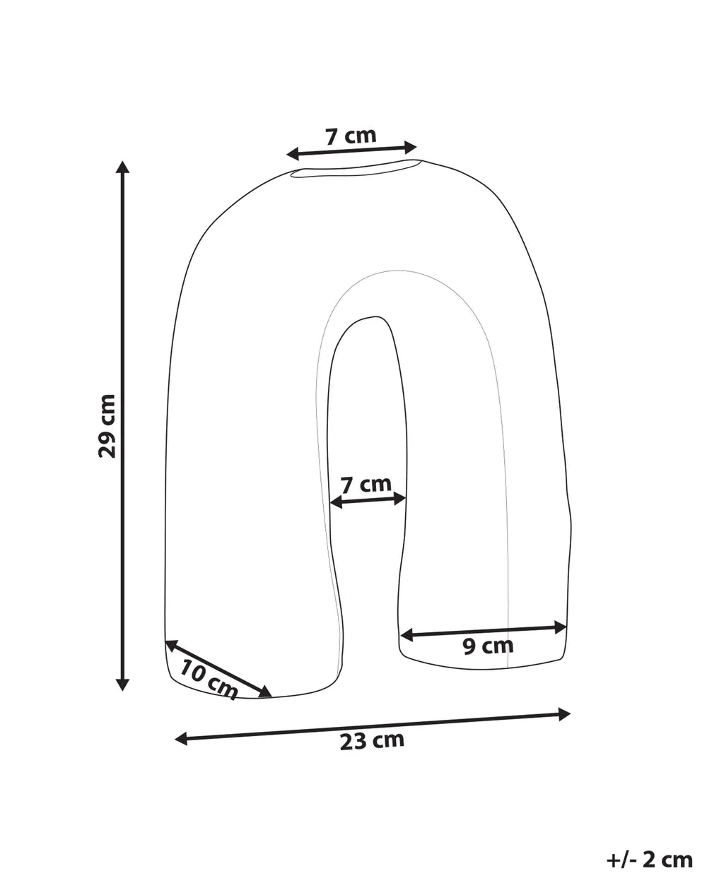 Brązowy wazon ceramiczny z kamionki 29 cm