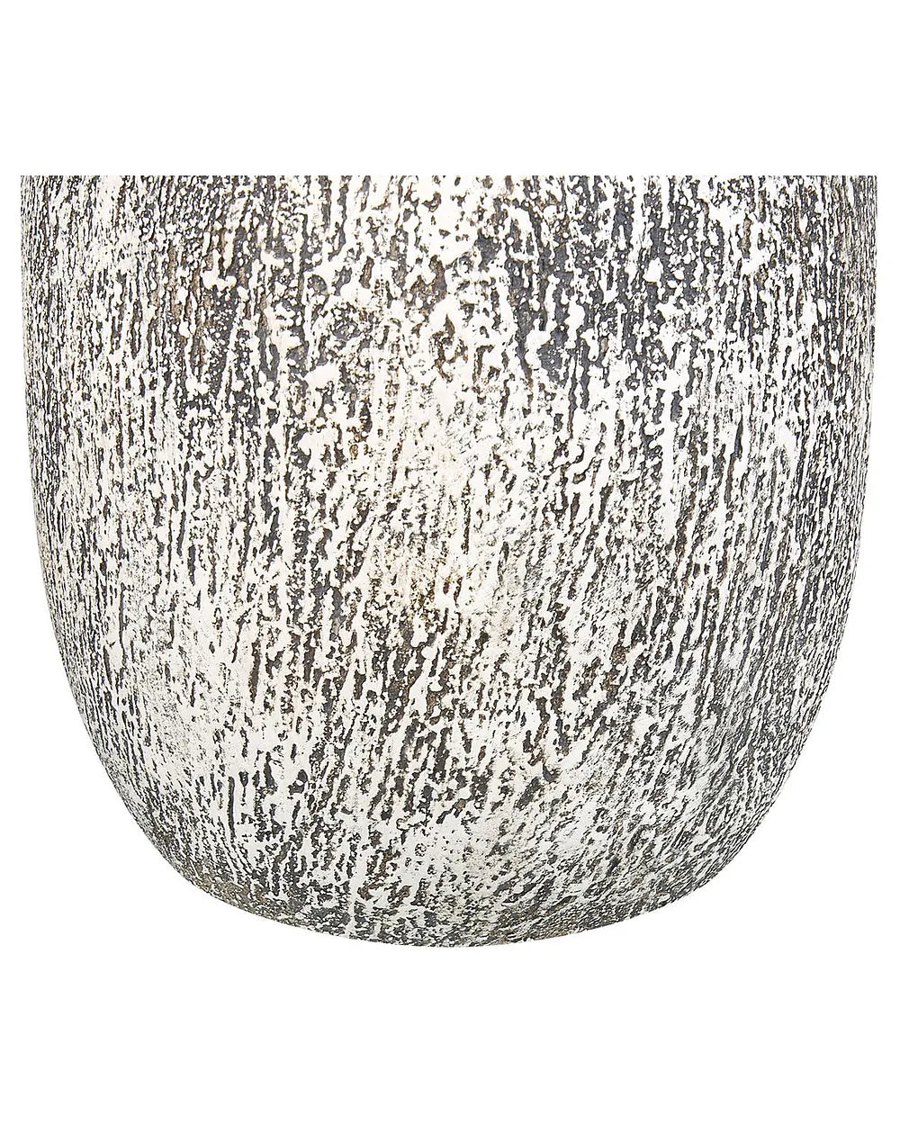 Szaro-biały wazon dekoracyjny z terakoty 36 cm
