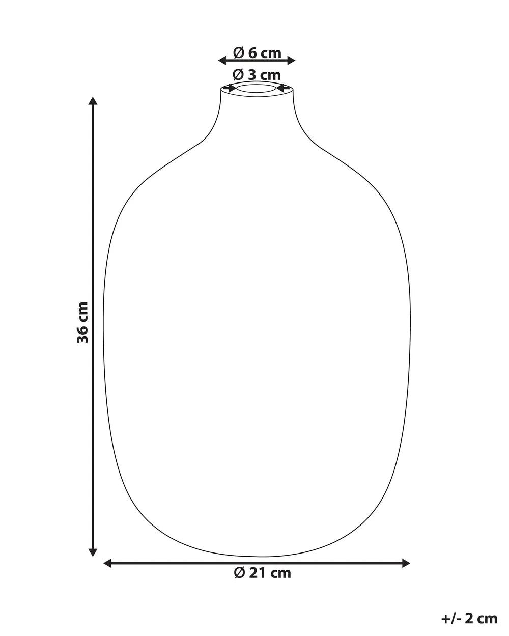 Szaro-biały wazon dekoracyjny z terakoty 36 cm