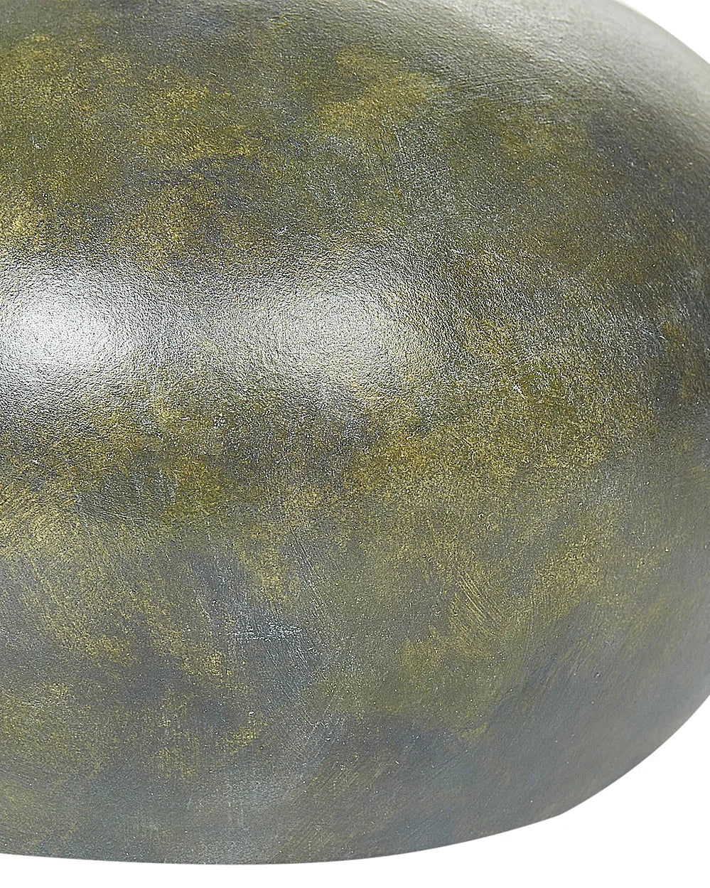Szaro-złoty wazon dekoracyjny z terakoty 18 cm