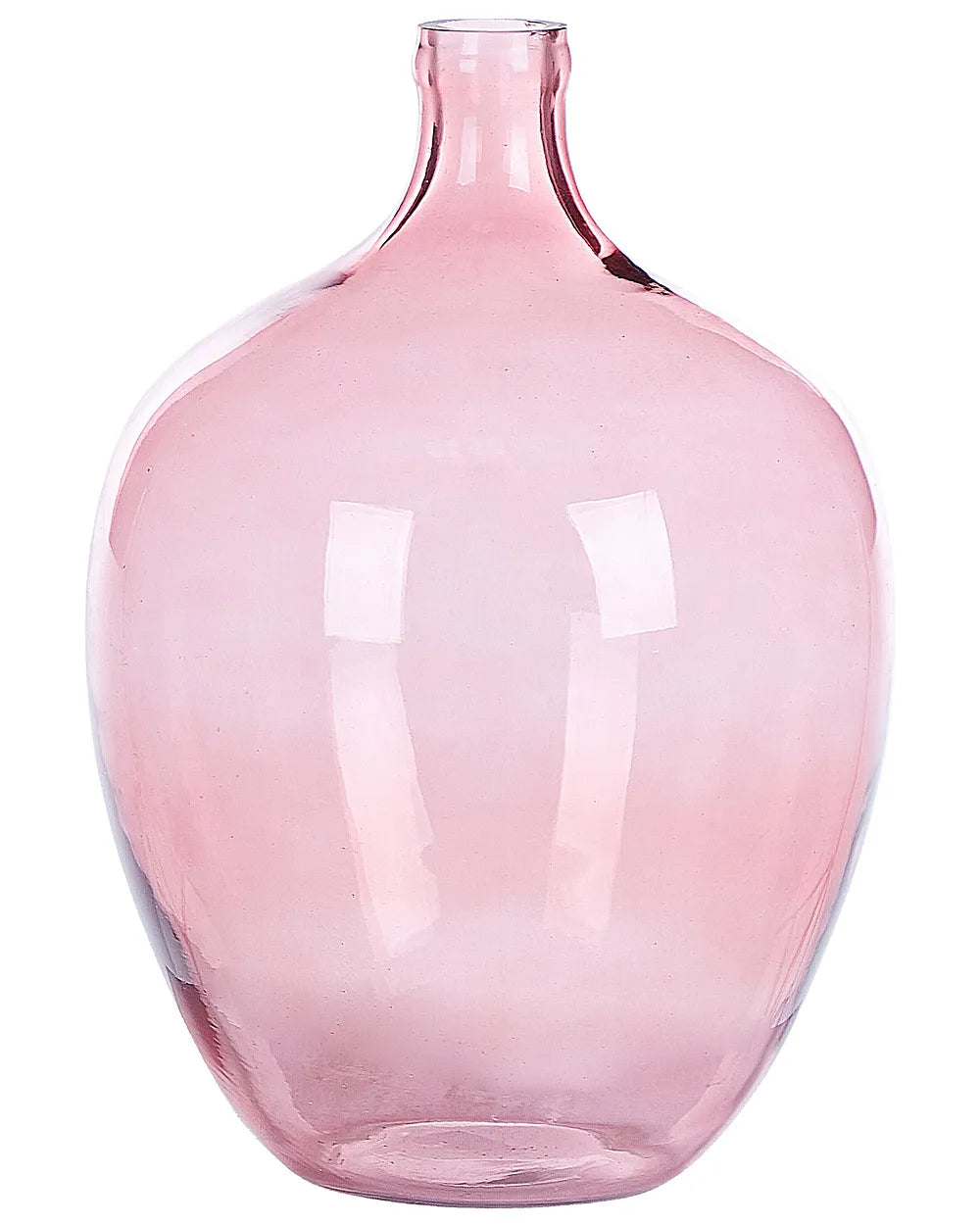 Różowy wazon szklany dekoracyjny 39 cm